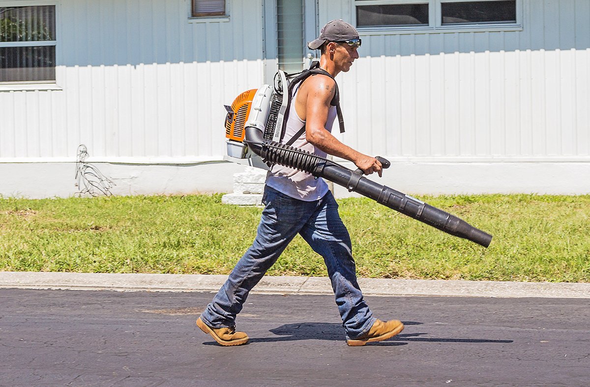 Get a leaf blower if leaves are leaving you bushed?