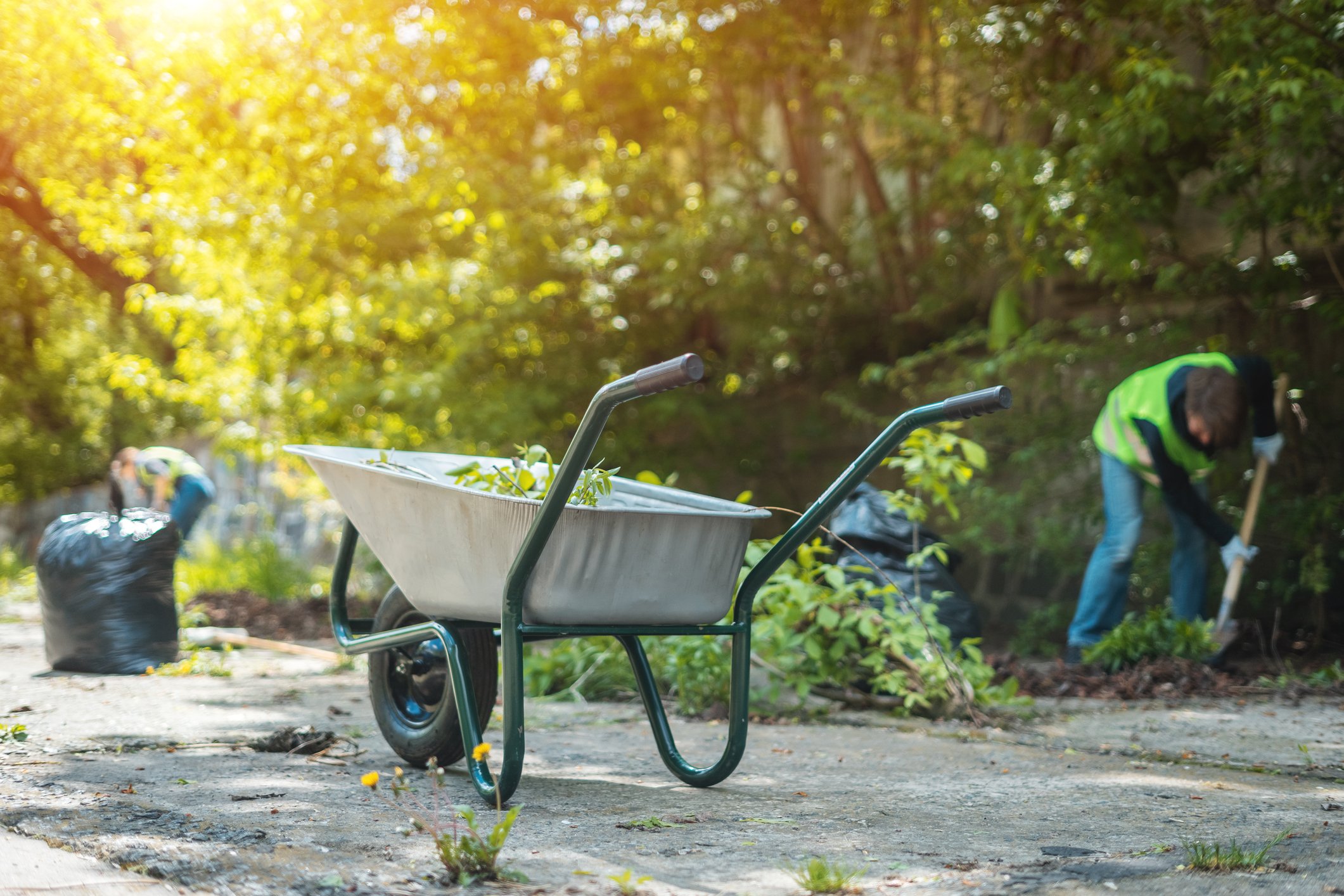 Sunnydaze Decor Yellow Steel Wagon Cart with Removable Sides, 400 lbs.  Weight Capacity, Versatile for Gardening and Hauling